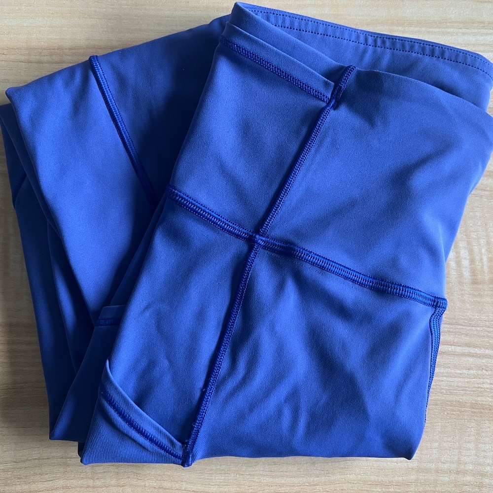 Lululemon Fast & Free 7/8 Tight II *Nulux 25" Moroccan Blue